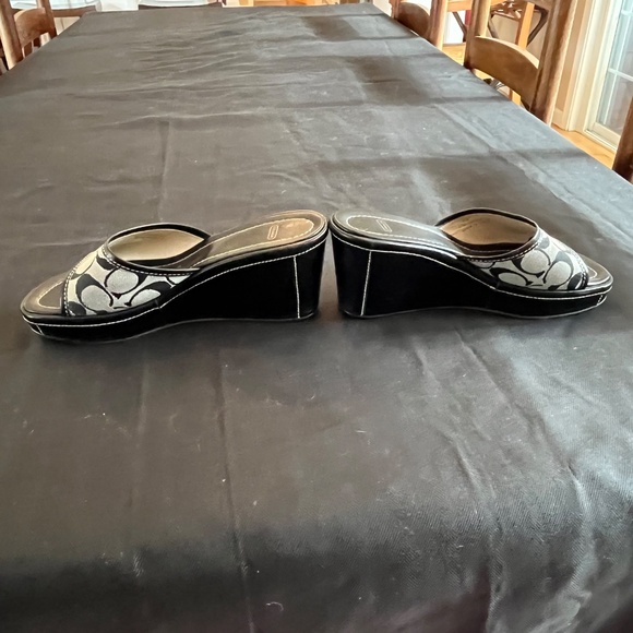 Coach Monogram Wedge Sandal - Picture 2 of 5